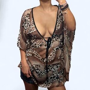 Fairy Animal Print Babydoll Top by Nidia Amelia!